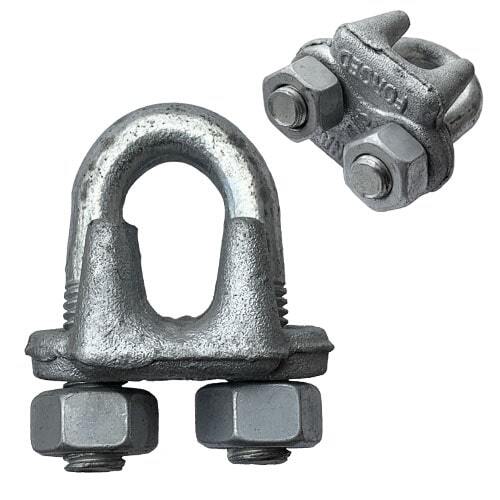 1/2" Wire Rope Clip, Forged, HDG